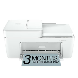 HP DeskJet 4252e Wireless All-in-One Color Inkjet Printer (White), Scanner, Copier, 3 months Free Instant Ink