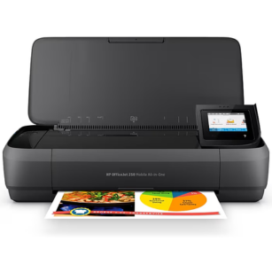 HP OfficeJet 250 Portable Wireless Color Inkjet Printer, All-In-One (CZ992A)